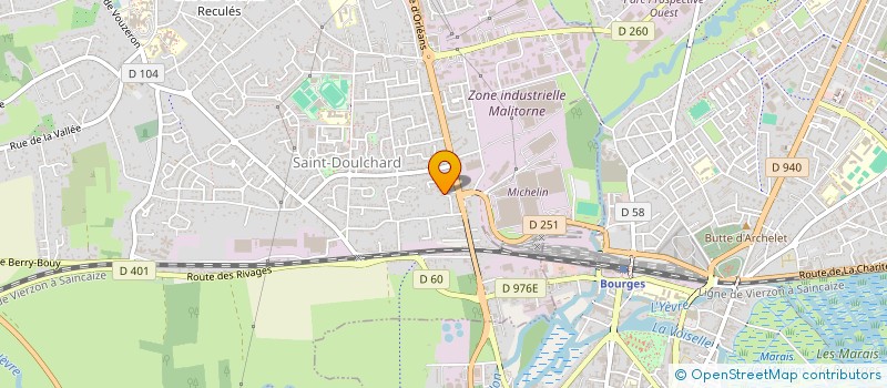 localisation de l'entreprise SAVATE BOXING CLUB DU BERRY  SAINT-DOULCHARD