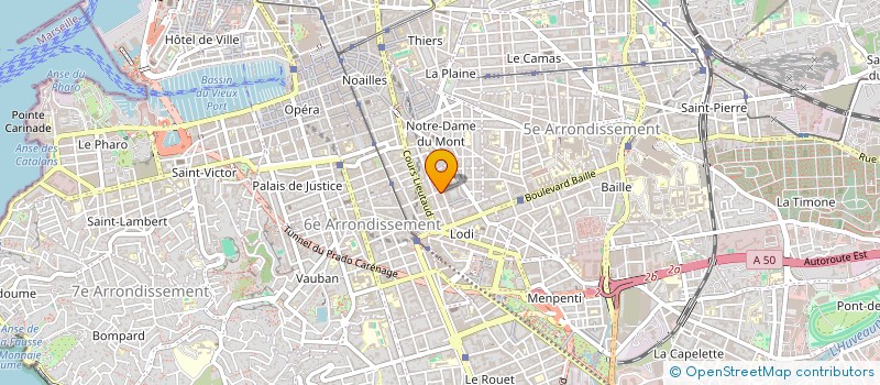 localisation de l'entreprise SAVATE BOXING ENDOUME à MARSEILLE