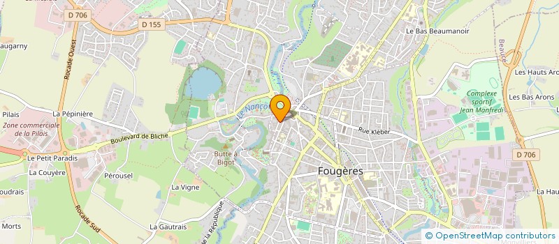 localisation de l'entreprise SAVATE & POMPE à FOUGERES