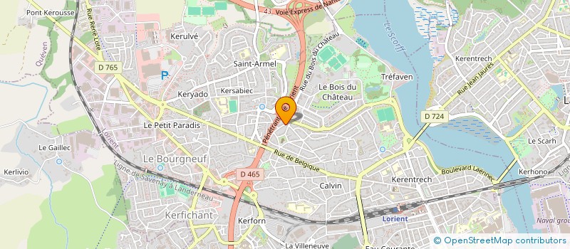 localisation de l'entreprise SAVATY  LORIENT