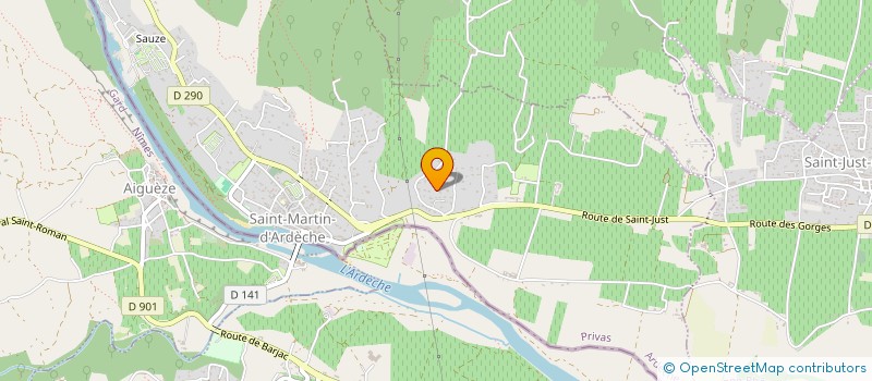 localisation de l'entreprise SAVAUTOS  SAINT MARTIN D'ARDECHE