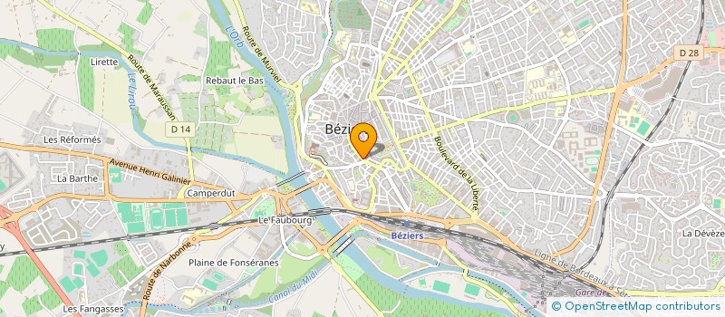 localisation de l'entreprise SAVDA à BEZIERS