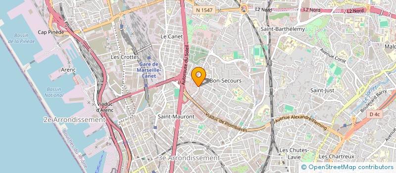 localisation de l'entreprise SAVE BENNE à MARSEILLE
