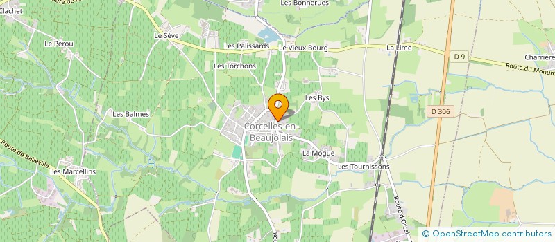 localisation de l'entreprise SAVE CHARMEAUX  CORCELLES-EN-BEAUJOLAIS