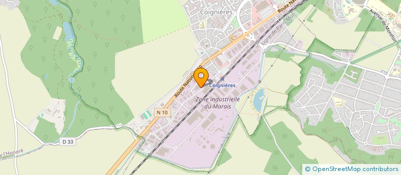 localisation de l'entreprise SAVEC SA à COIGNIERES