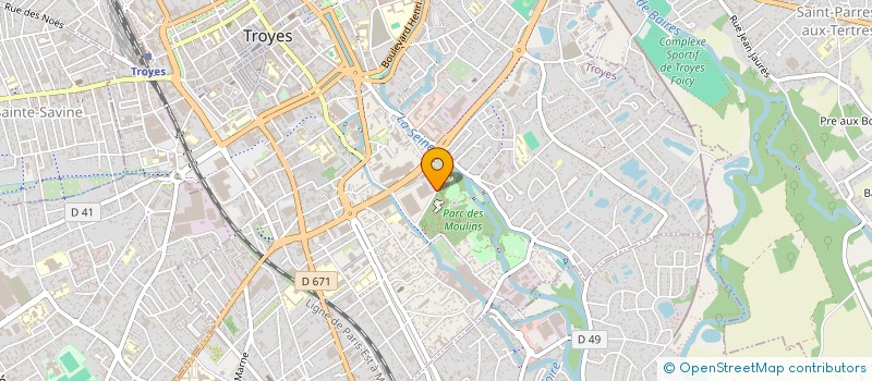 localisation de l'entreprise SAVECOM à TROYES