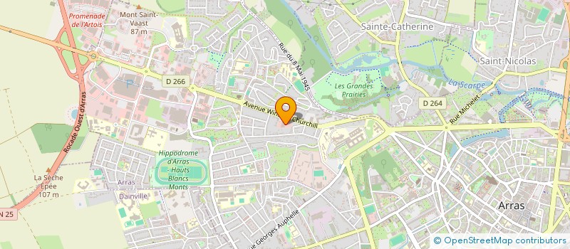 localisation de l'entreprise SAVEL OPTIQUE à ARRAS