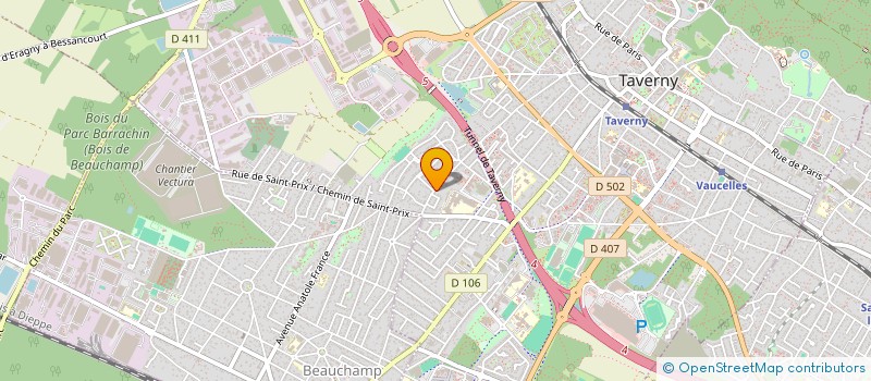 localisation de l'entreprise SAVELEC à TAVERNY