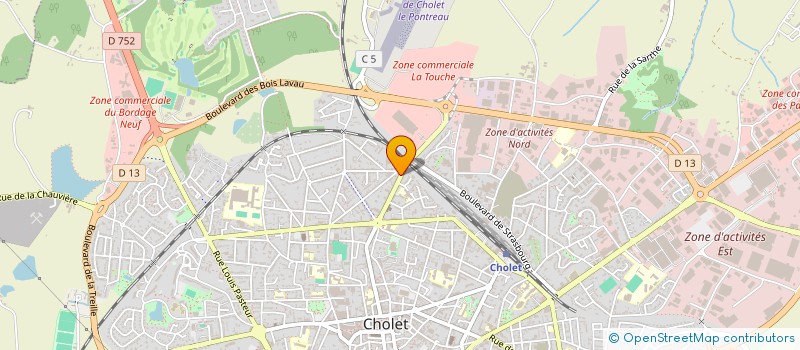 localisation de l'entreprise SAVELEC à CHOLET
