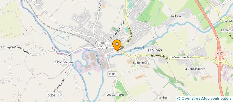 localisation de l'entreprise SAVENCIA RESSOURCES LAITIERES  CONDE-SUR-VIRE