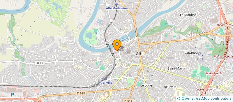 localisation de l'entreprise SAVENE SAS à ALBI