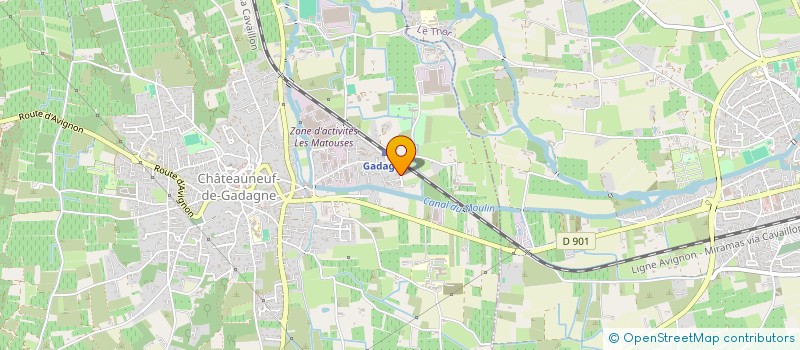 localisation de l'entreprise SAVENTIS  CHATEAUNEUF-DE-GADAGNE