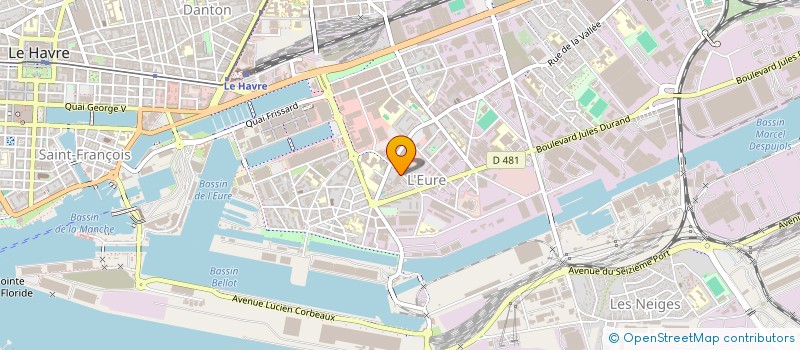 localisation de l'entreprise SAVER à LE HAVRE
