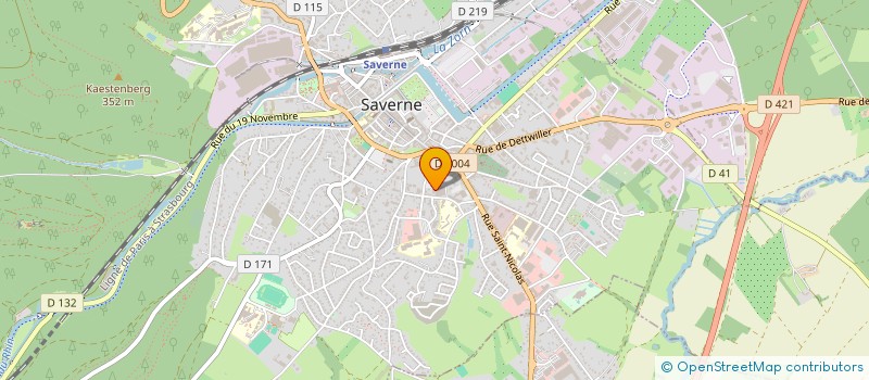 localisation de l'entreprise SAVERDIS à SAVERNE