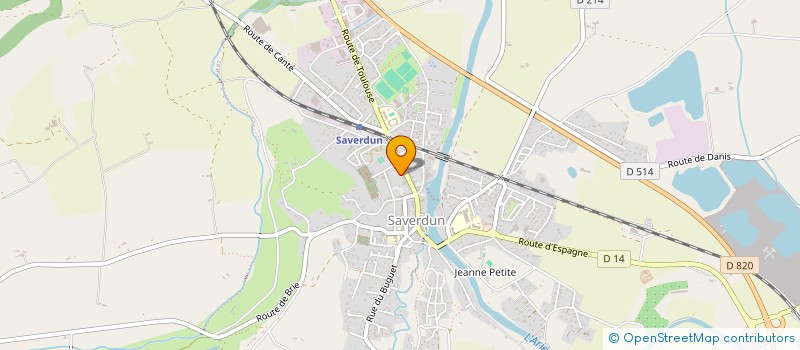 localisation de l'entreprise SAVERDUN FLEURS à SAVERDUN