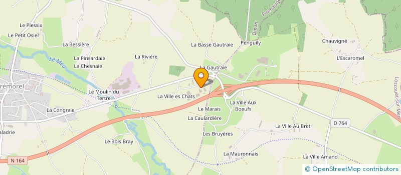 localisation de l'entreprise SAVEREZH BETONS KOAD BATIMENT à TREMOREL