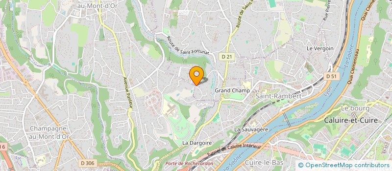 localisation de l'entreprise SAVERIC  SAINT-CYR-AU-MONT-D'OR