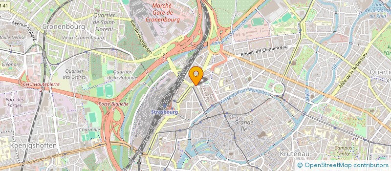 localisation de l'entreprise SAVERNE CHALEUR URBAINE à STRASBOURG