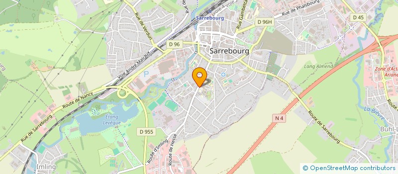 localisation de l'entreprise SAVES (SARREBOURG ASSOCIATION DE LA VIE ETUDIANTE EN SANTE) à SARREBOURG