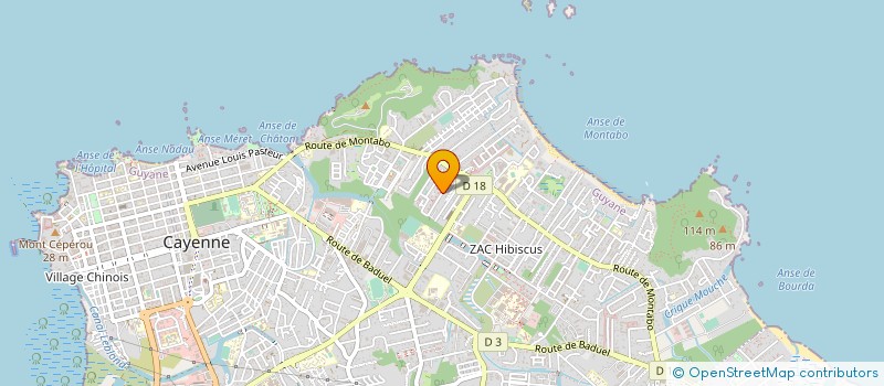 localisation de l'entreprise SAVEUR COCOY  CAYENNE