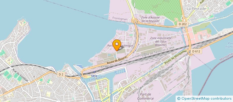 localisation de l'entreprise SAVEUR ET LITTORAL D OC à SETE