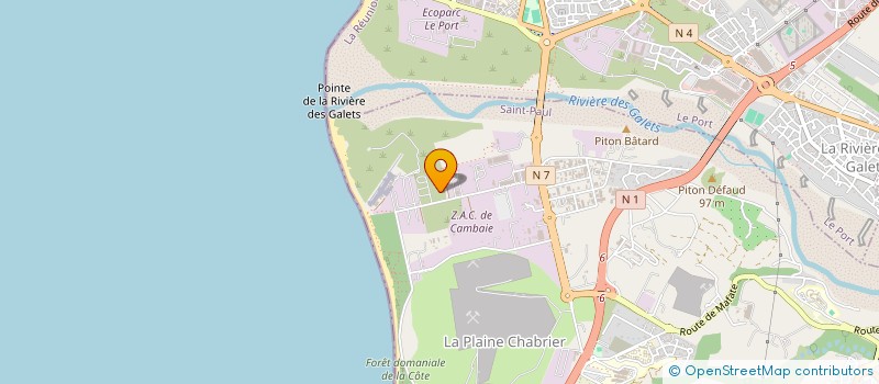 localisation de l'entreprise SAVEUR FRAICHEUR à SAINT-PAUL