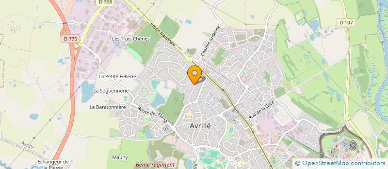 localisation de l'entreprise SAVEUR IMMO à AVRILLE