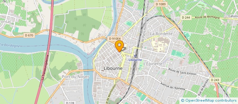 localisation de l'entreprise SAVEUR LOCALE EPICERIE SEREY à LIBOURNE