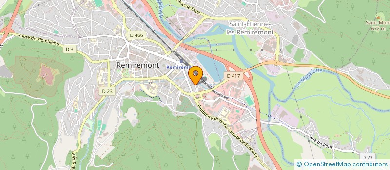 localisation de l'entreprise SAVEURS à REMIREMONT