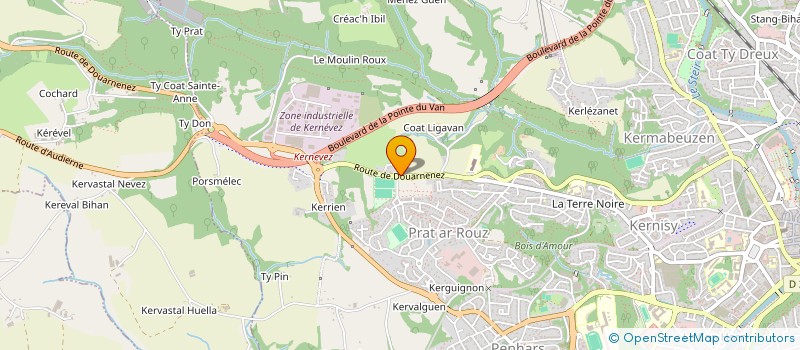 localisation de l'entreprise SAVEURS BRETONNES  QUIMPER