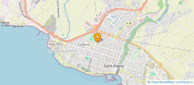localisation de l'entreprise SAVEURS CREOLES à SAINT-PIERRE