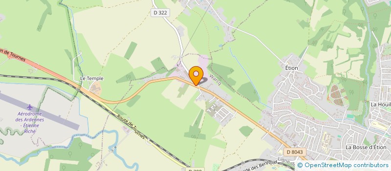 localisation de l'entreprise SAVEURS D'ARDENNES LA ROTISSERIE WARCQ  WARCQ