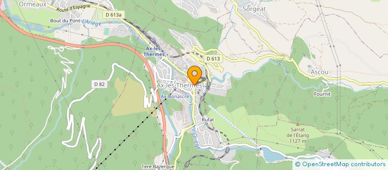 localisation de l'entreprise SAVEURS D'ARIEGE à AX-LES-THERMES