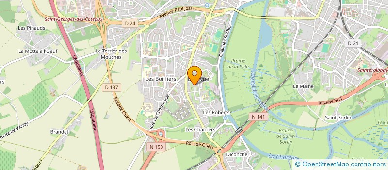 localisation de l'entreprise SAVEURS D'ASIE  SAINTES