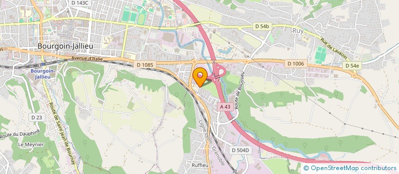 localisation de l'entreprise SAVEURS D'ICI ET D'AILLEUR  BOURGOIN-JALLIEU