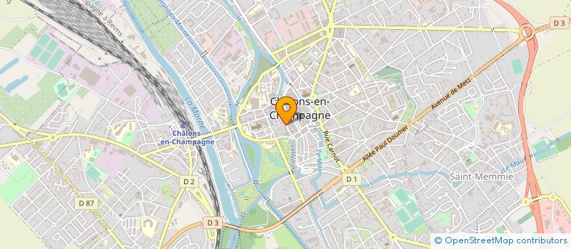 localisation de l'entreprise SAVEURS D'ITALIE à CHALONS EN CHAMPAGNE