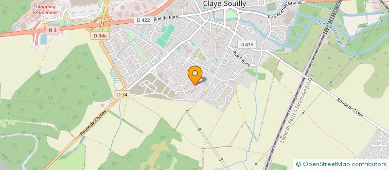 localisation de l'entreprise SAVEURS D'ORIENT à CLAYE-SOUILLY