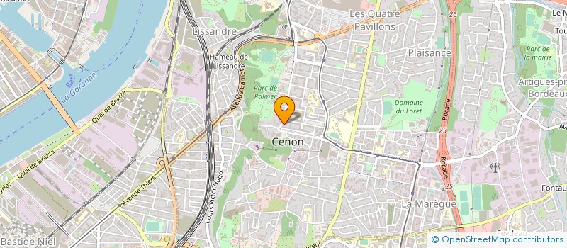 localisation de l'entreprise SAVEURS DE LA PASSION à CENON