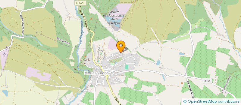 localisation de l'entreprise SAVEURS DE TRUFFES, SENTIERS DE VIGNES  MOUSSOULENS