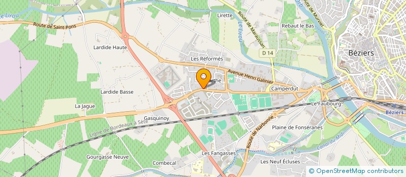 localisation de l'entreprise SAVEURS DES ILES à BEZIERS