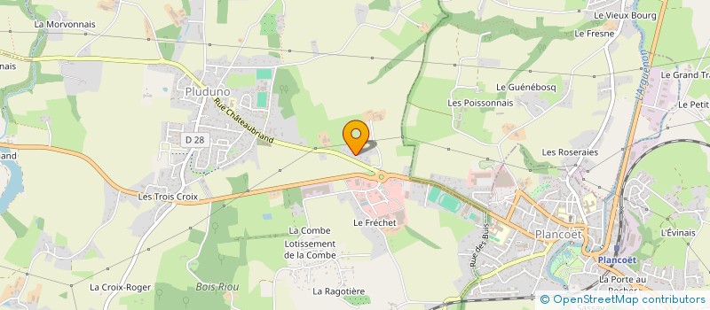 localisation de l'entreprise SAVEURS DES JARDINS à PLUDUNO