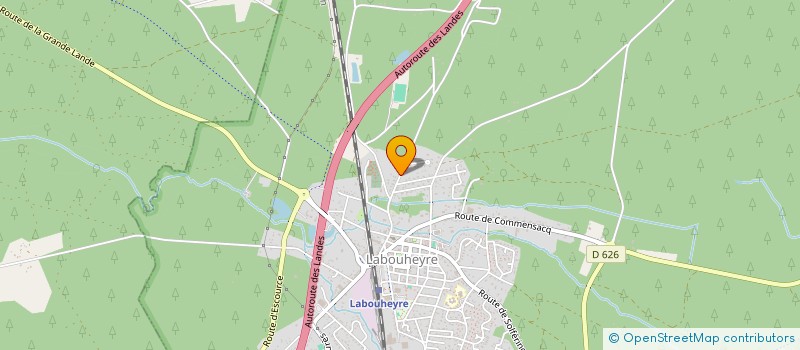 localisation de l'entreprise SAVEURS DES LANDES  LABOUHEYRE