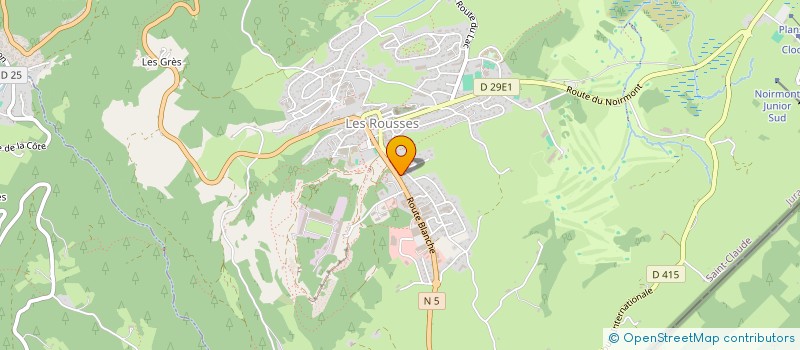 localisation de l'entreprise SAVEURS DU JURA à LES ROUSSES