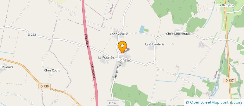 localisation de l'entreprise SAVEURS DU LITTORAL  CONSAC