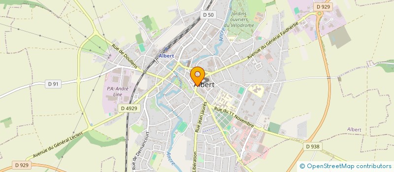 localisation de l'entreprise SAVEURS DU MONDE  ALBERT