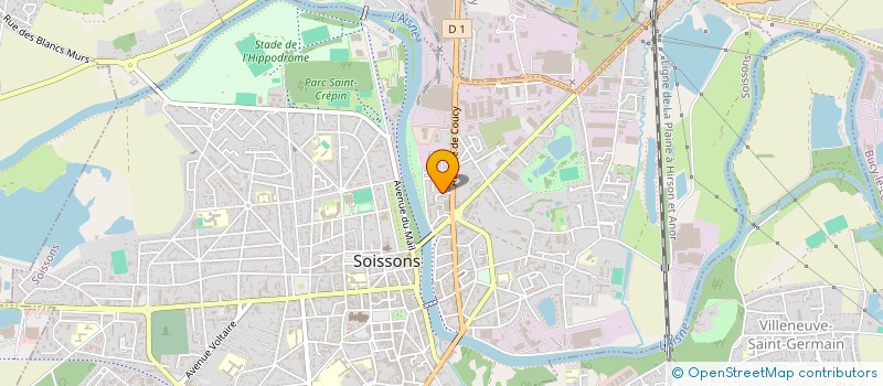 localisation de l'entreprise SAVEURS & ELEGANCE à SOISSONS