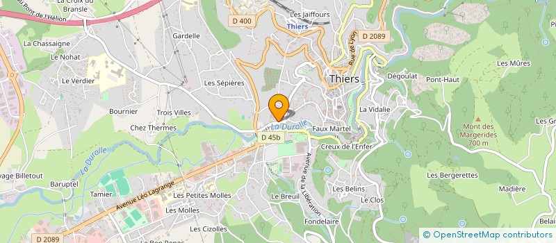localisation de l'entreprise SAVEURS ET COULEURS 63 à THIERS