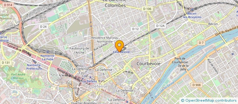 localisation de l'entreprise SAVEURS ET CREATIONS GOURMANDES à COURBEVOIE