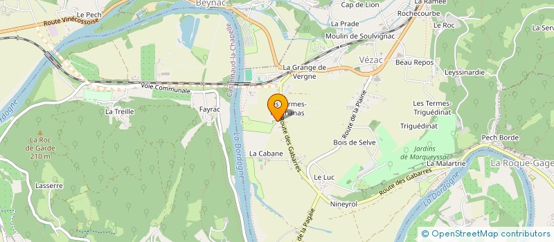 localisation de l'entreprise SAVEURS ET DECOUVERTES  VEZAC