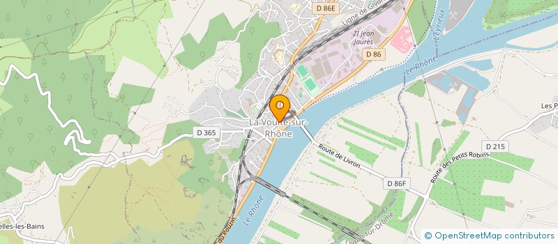 localisation de l'entreprise SAVEURS ET TENTATIONS à LA VOULTE-SUR-RHONE
